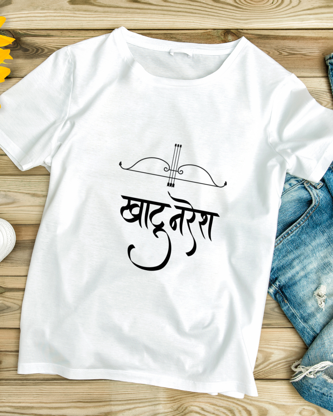 Khatu Shyam Devotional Printed T-Shirt – Stylish & Spiritual Design - Image 2