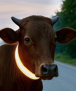 High Visibility Cow Reflector Belt for Night Safety – Adjustable & Durable Collar Strap